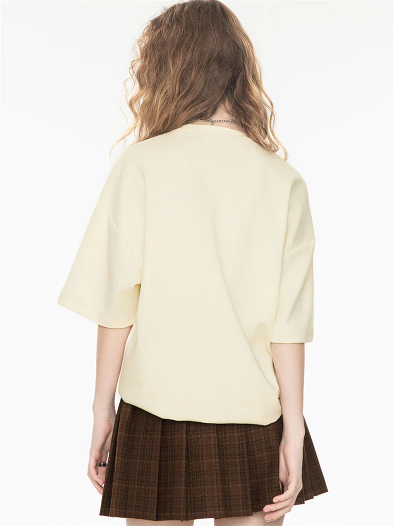 American Retro Relaxed Oversized Top With Dropped Shoulders - Image 13