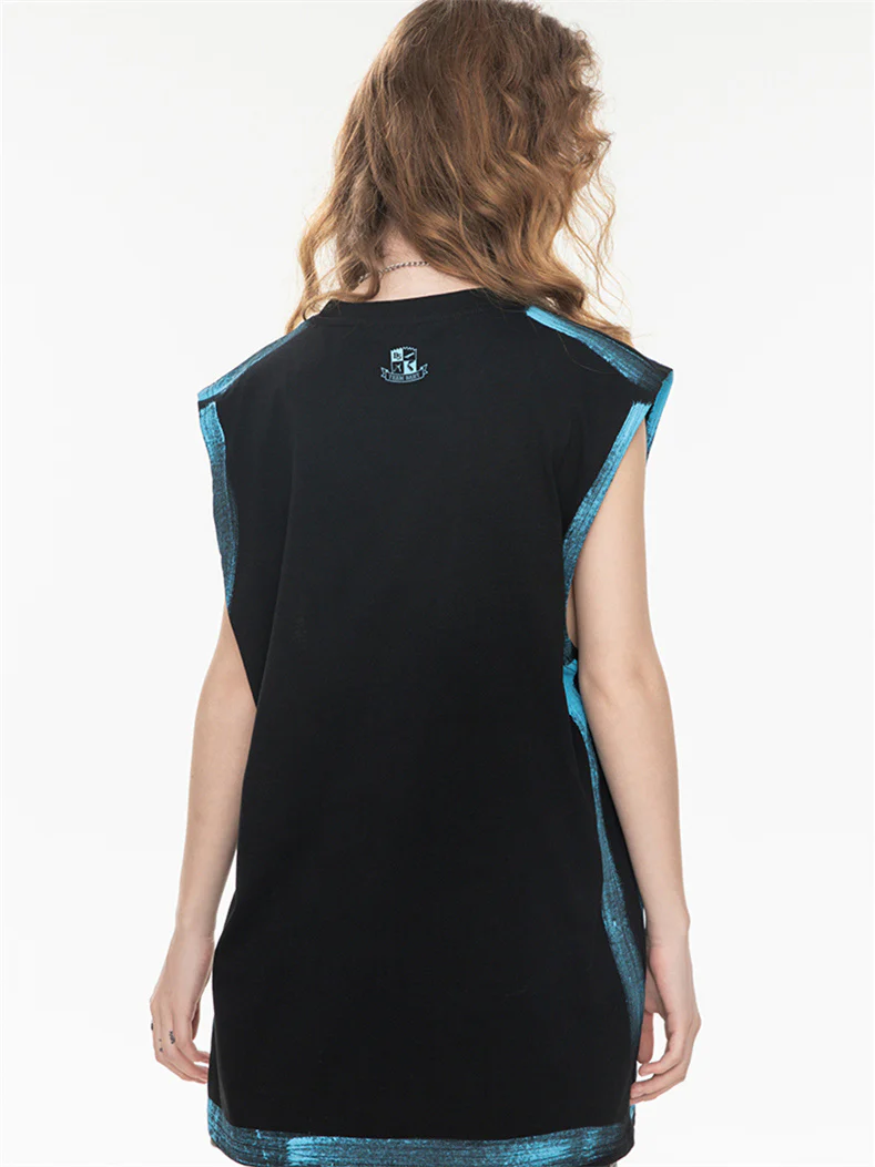 Street Graffiti Loose-fitting Sleeveless Sports Top - Image 10