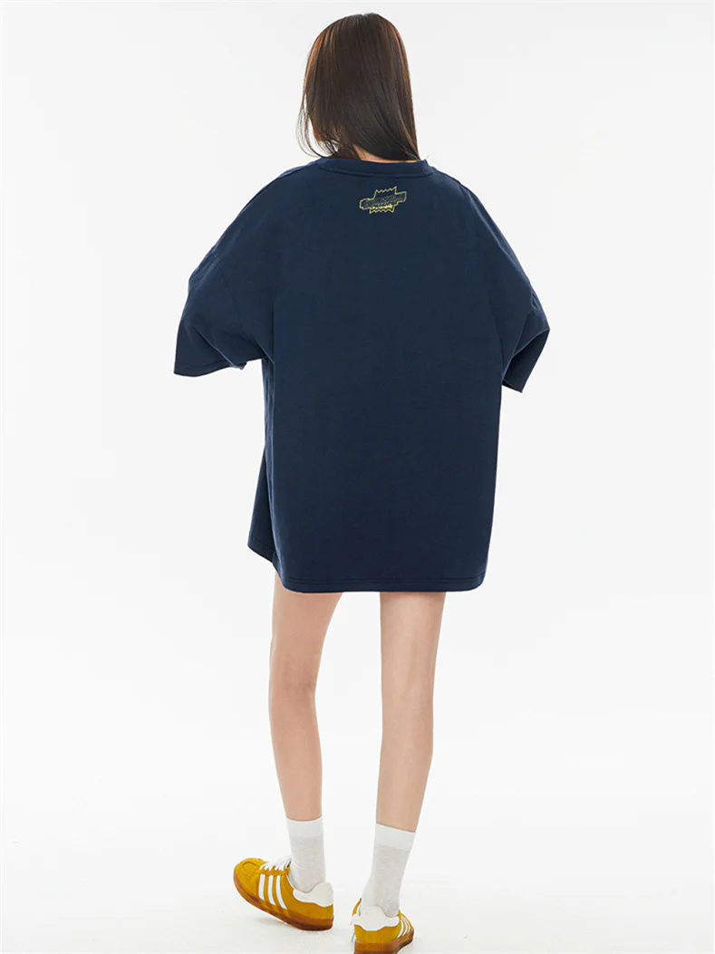 Black And Pink Color-blocked Short-sleeved T-shirt With Detachable Pockets - Image 9