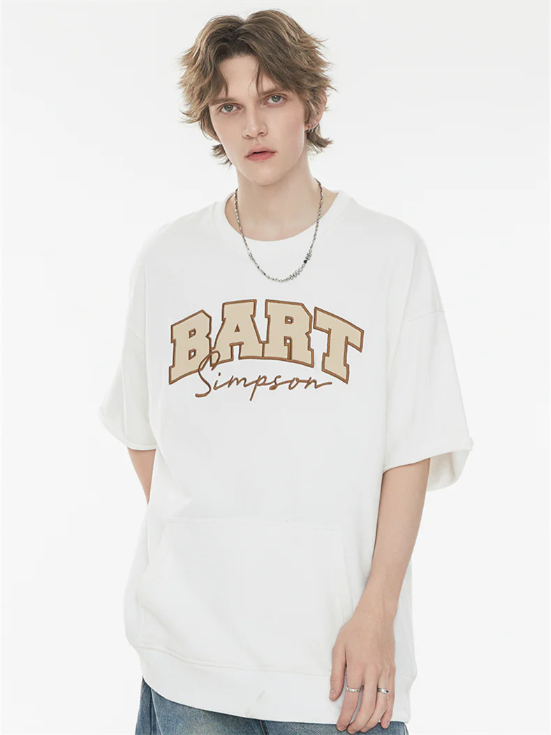 Simpson American Preppy Style Oversized T-shirt - Image 2