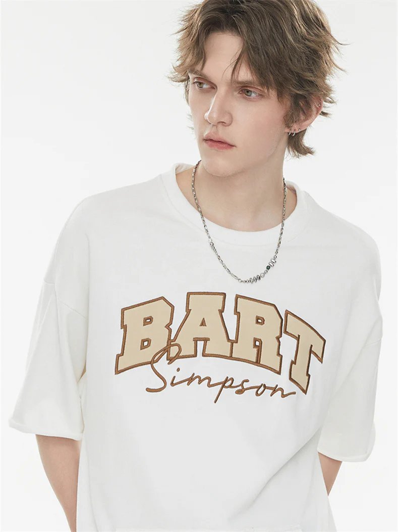 Simpson American Preppy Style Oversized T-shirt - Image 3