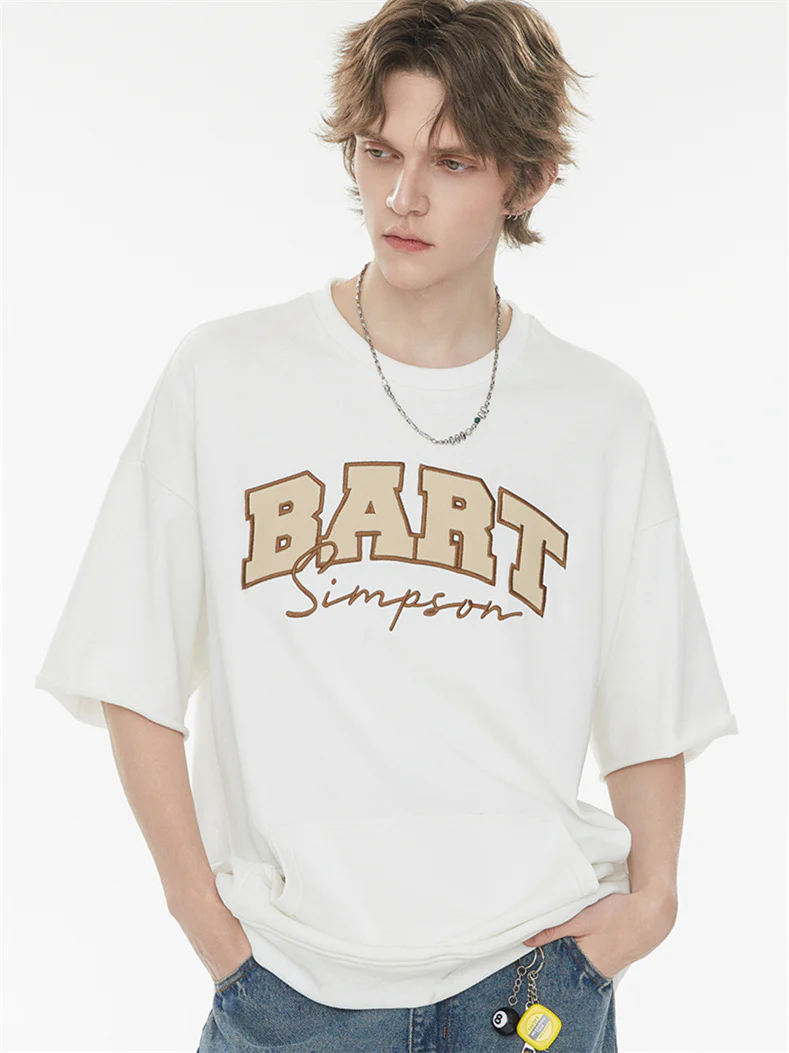 Simpson American Preppy Style Oversized T-shirt - Image 5