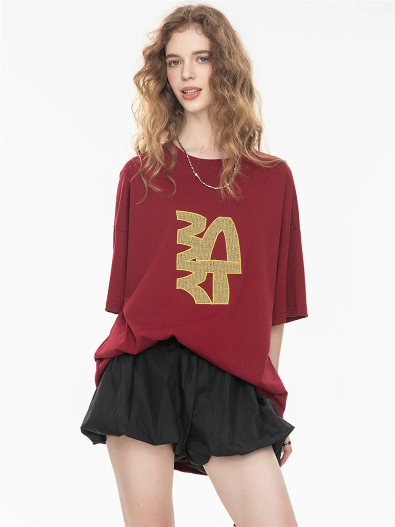 High Street Loose-fitting T-shirt With Large Symbol Print - Image 17