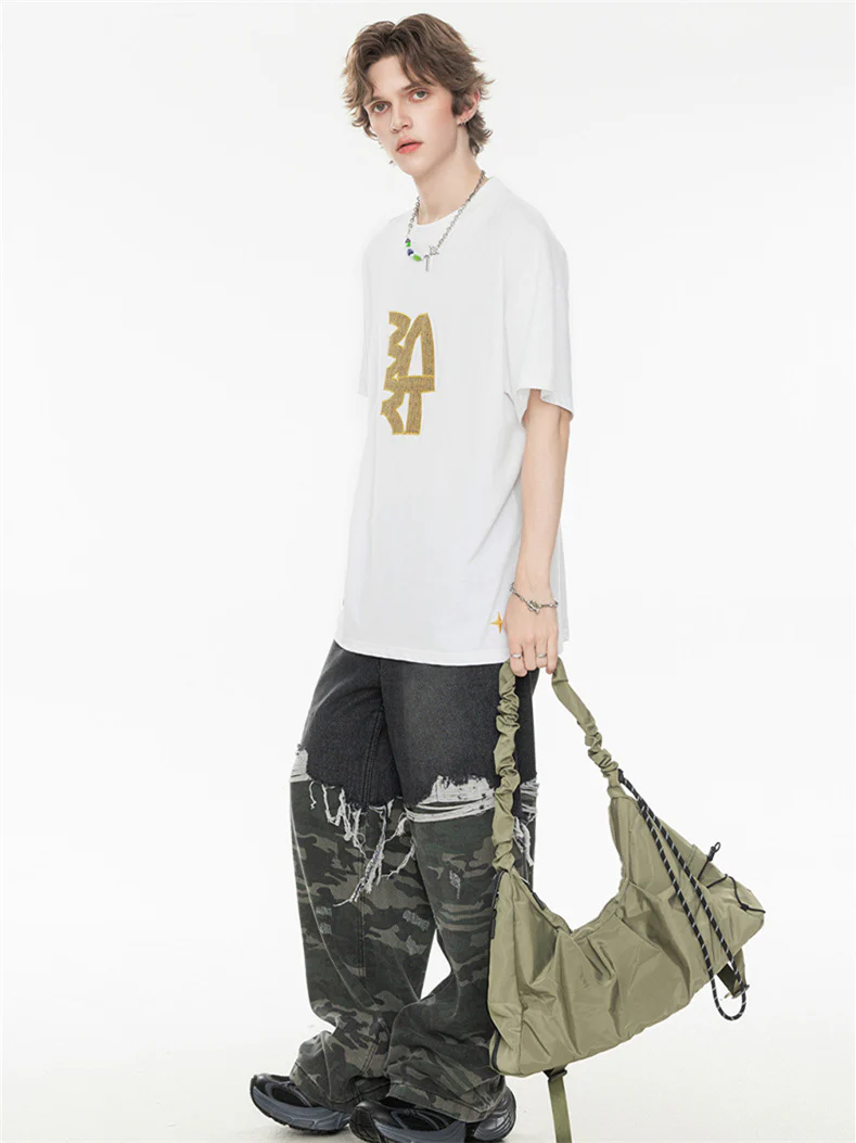 High Street Loose-fitting T-shirt With Large Symbol Print - Image 2