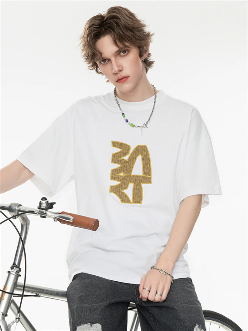 High Street Loose-fitting T-shirt With Large Symbol Print - Image 4