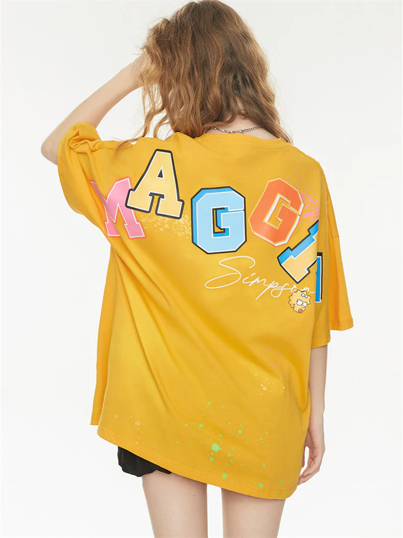 Playful 3D Bubble Print Drop Shoulder Short Sleeve - Image 9