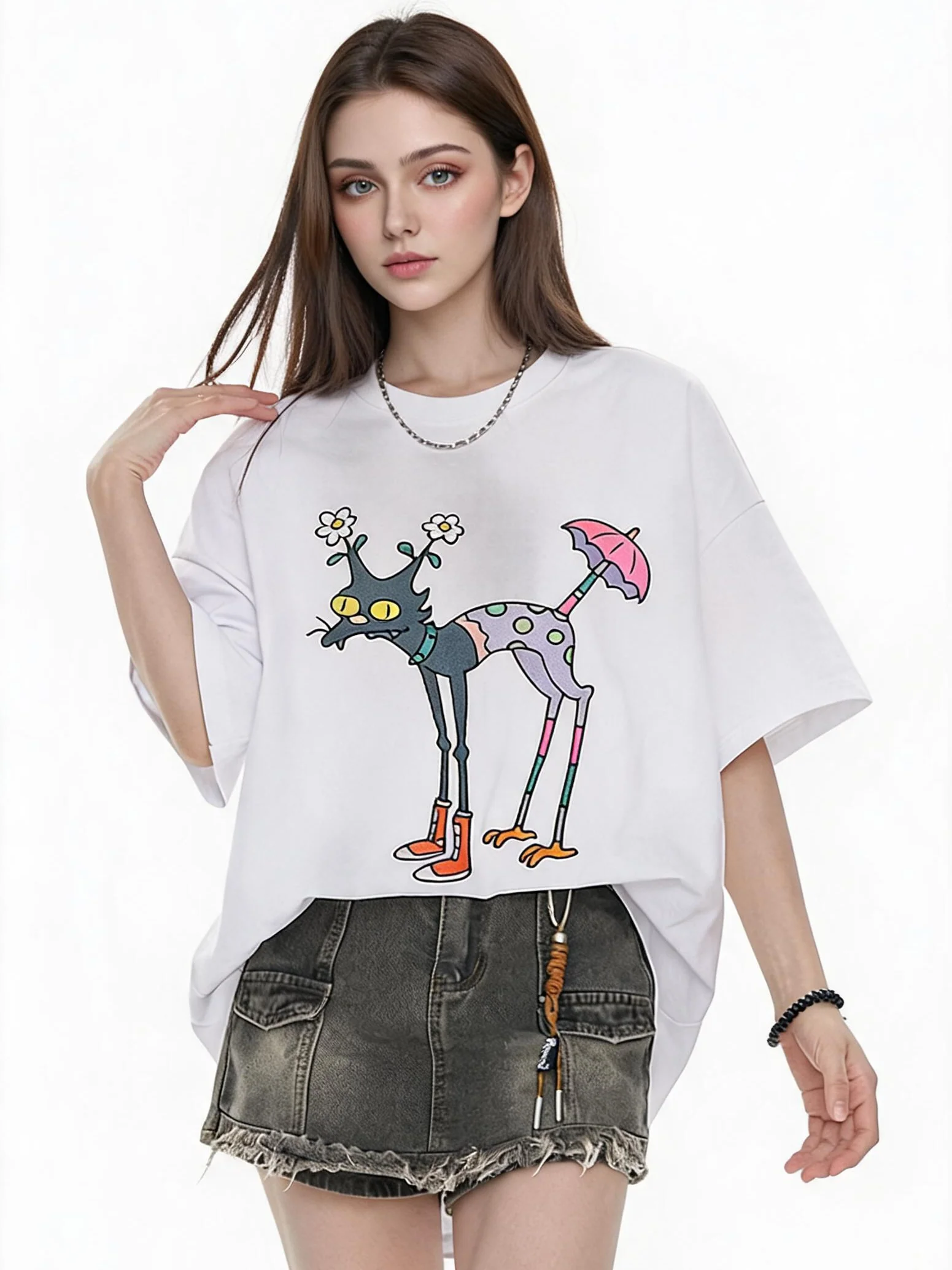 Quirky And Fun Floral Umbrella Top - Image 3