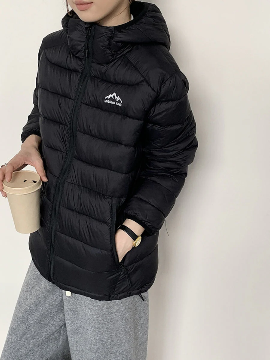 Zippered Pocket Quilting Lightweight Coat Stuffing Leisure Outdoor Cotton-padded Clothing - Image 3