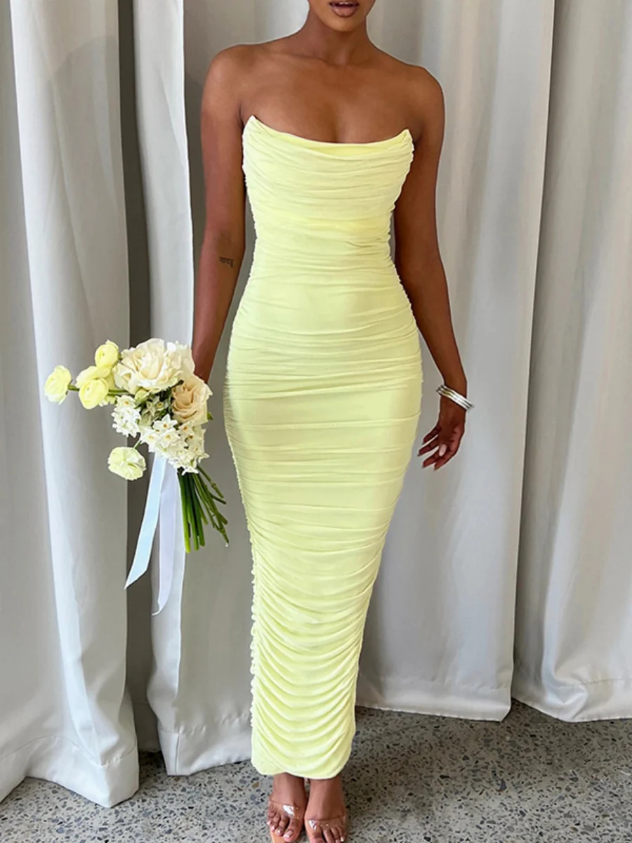 Halter Neck Asymmetrical Skirt, Stylish And Elegant, Fitted High-waisted Backless Long Skirt - Image 10