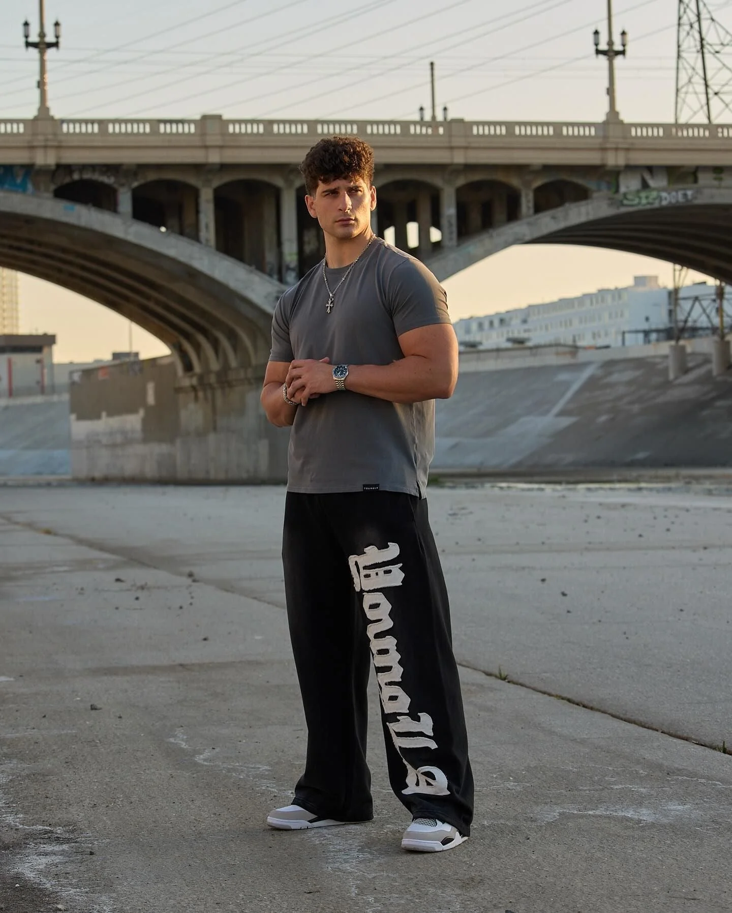Printed Fitness Straight Jogging Pants - Image 2