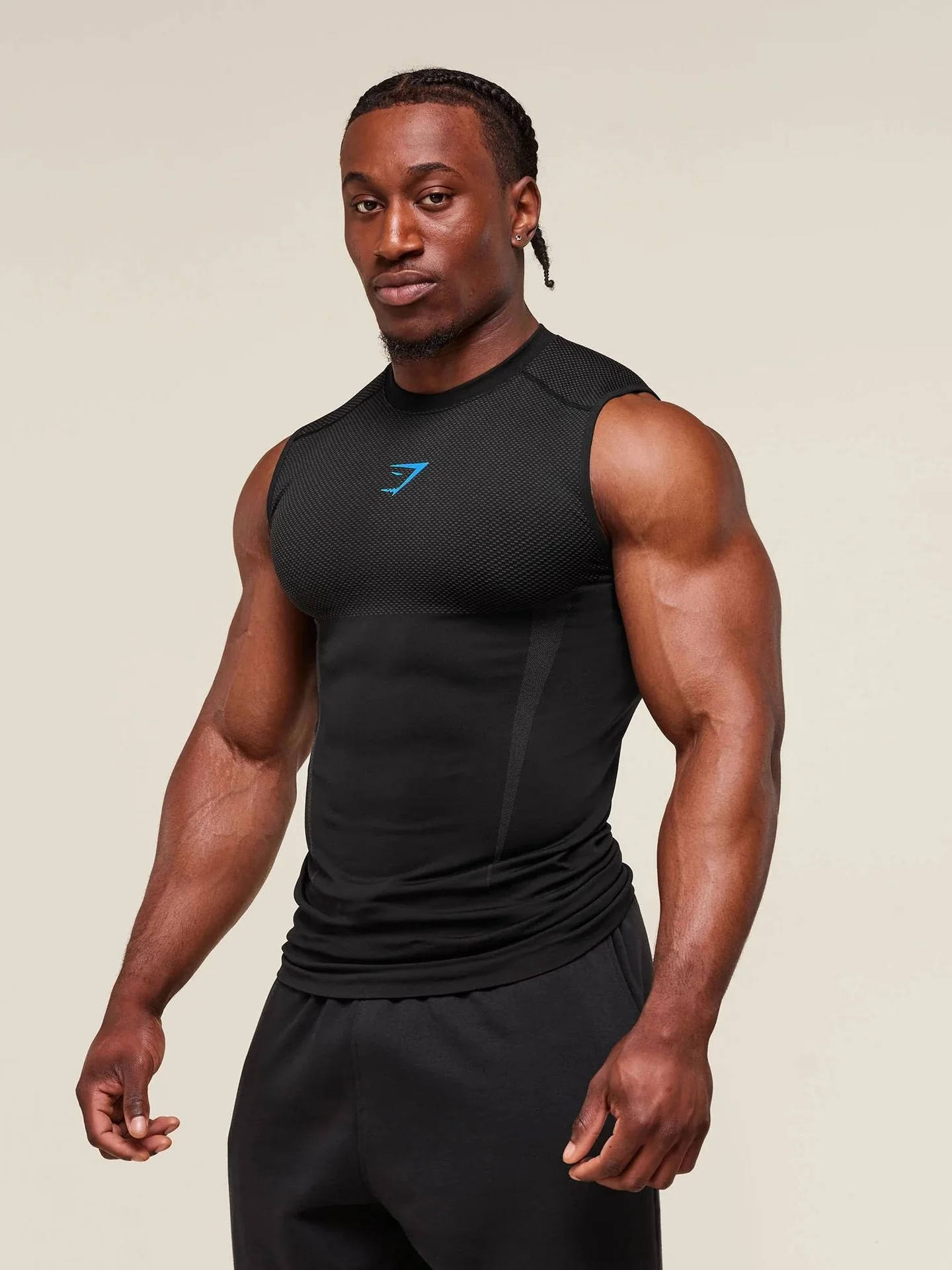GYMSHARK Fitness Stretch Breathable Tight Tank Tops - Image 17