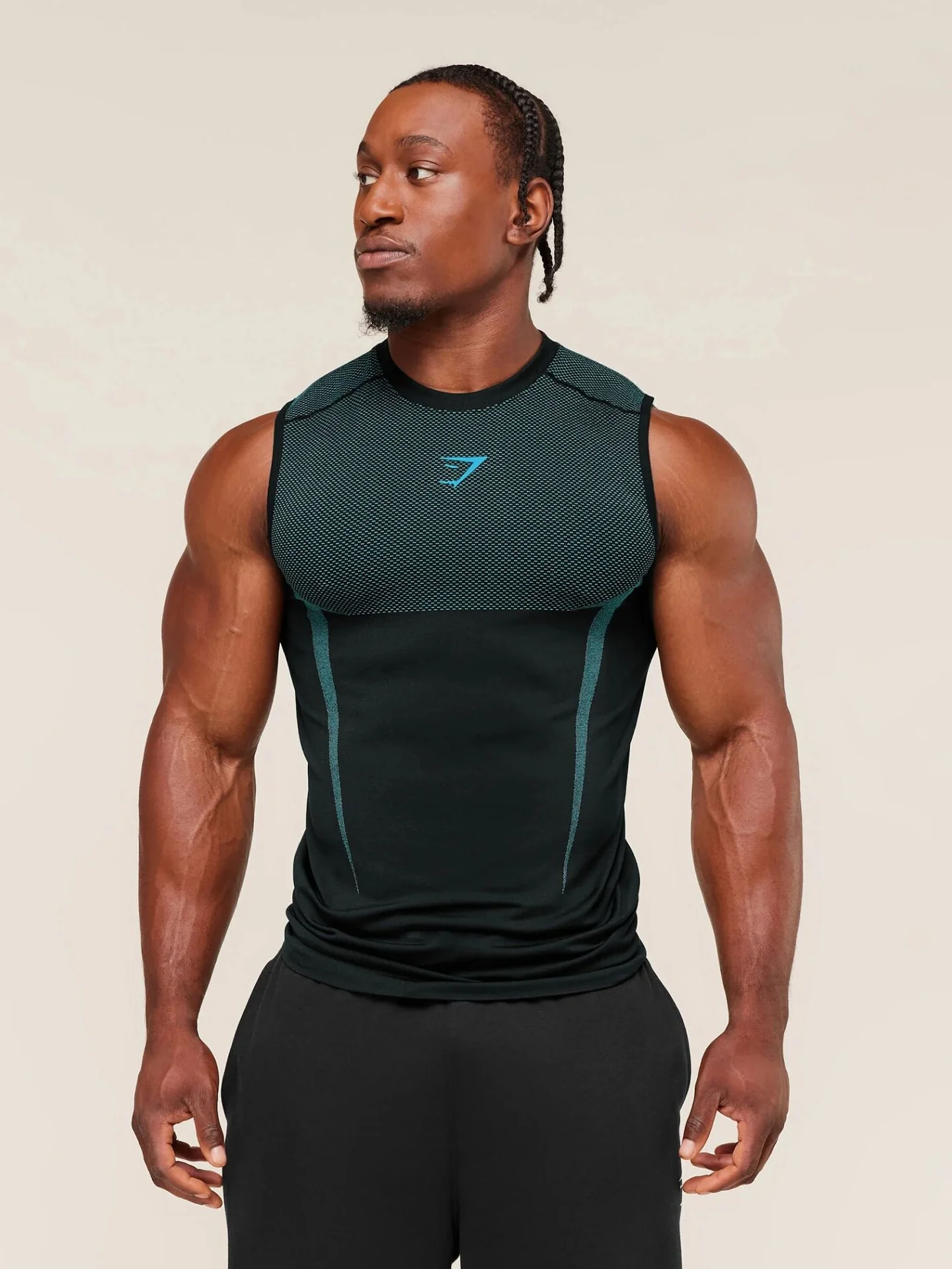 GYMSHARK Fitness Stretch Breathable Tight Tank Tops - Image 18