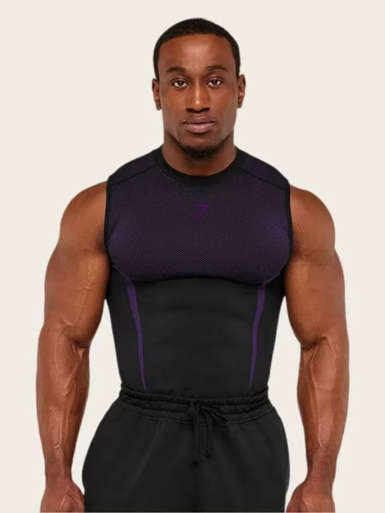 GYMSHARK Fitness Stretch Breathable Tight Tank Tops - Image 20