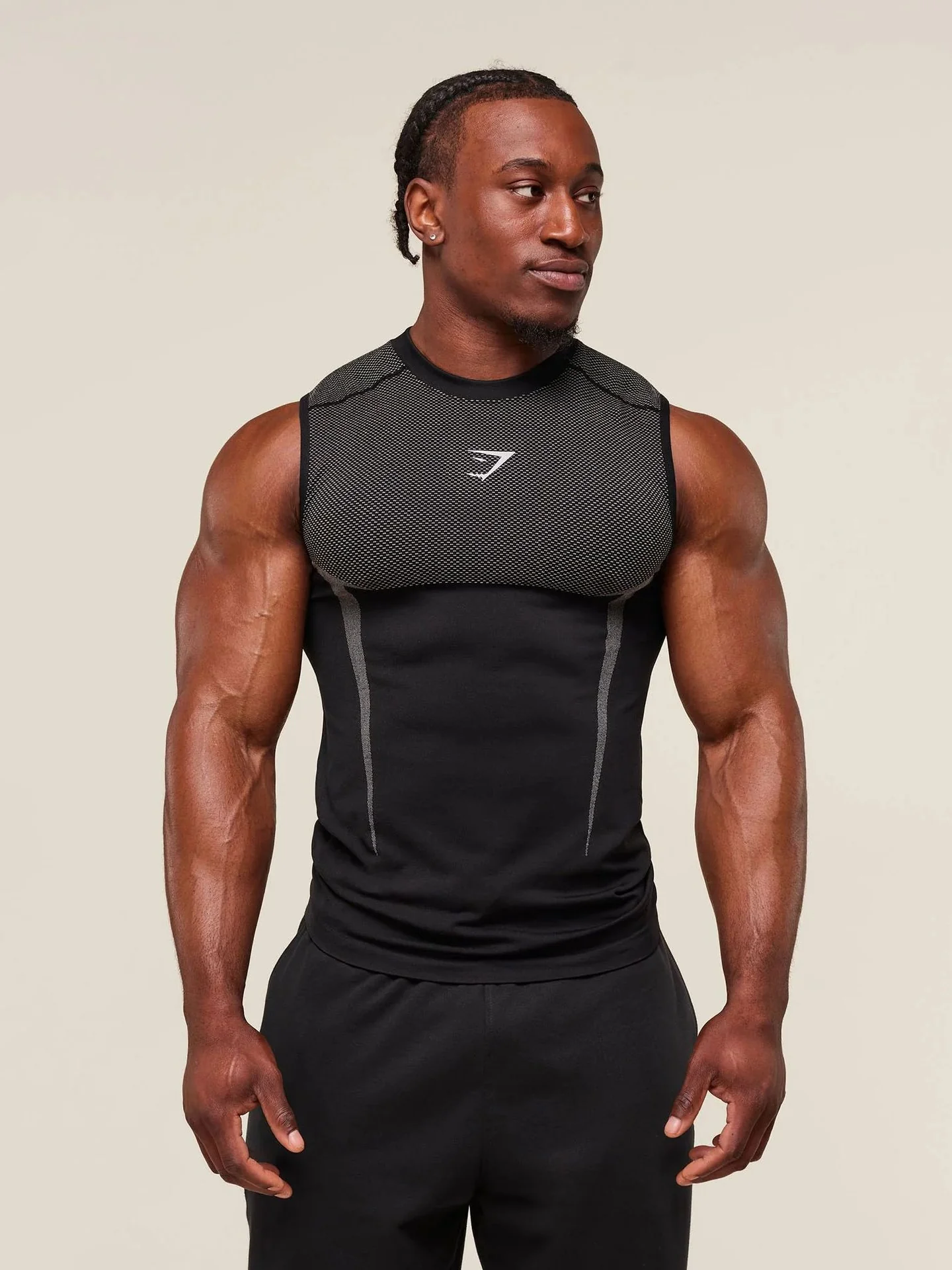 GYMSHARK Fitness Stretch Breathable Tight Tank Tops - Image 5