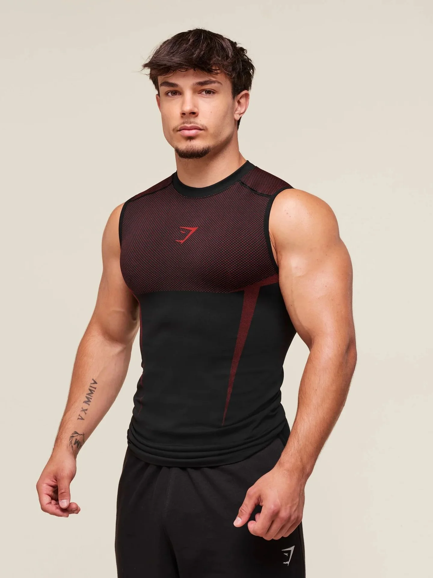 GYMSHARK Fitness Stretch Breathable Tight Tank Tops - Image 9