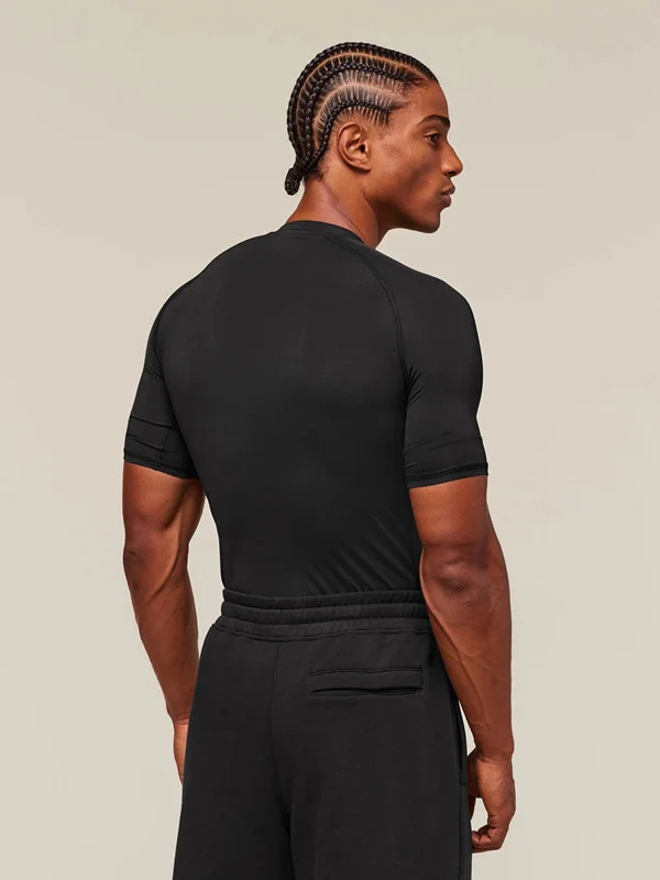 GYMSHARK Sports Fitness Running Printed Tight T-shirts - Image 6