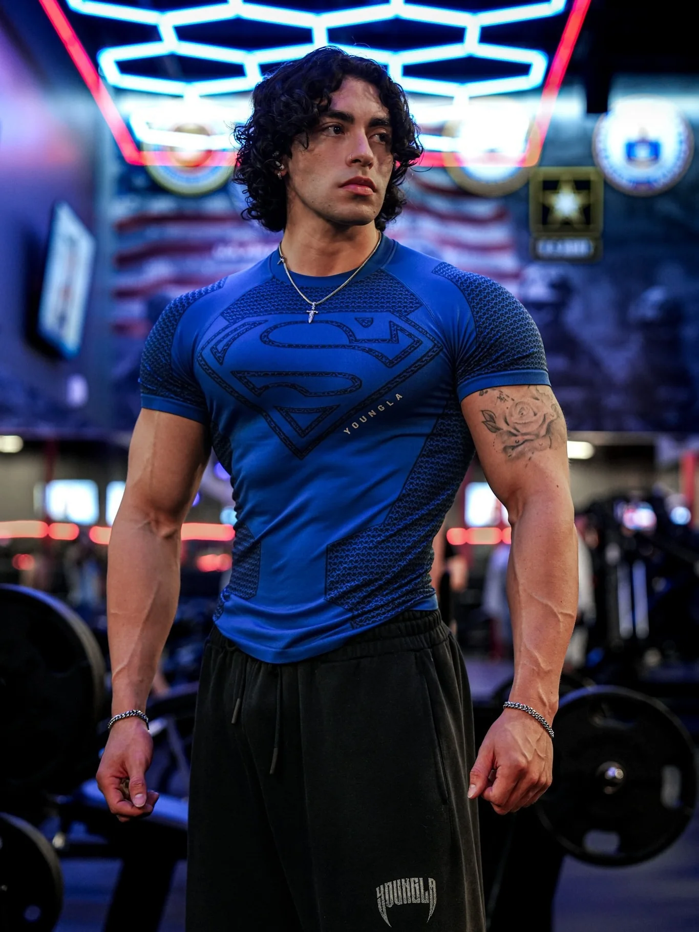 YOUNGAL Fitness Sports Quick-drying Breathable Tight T-shirts - Image 10