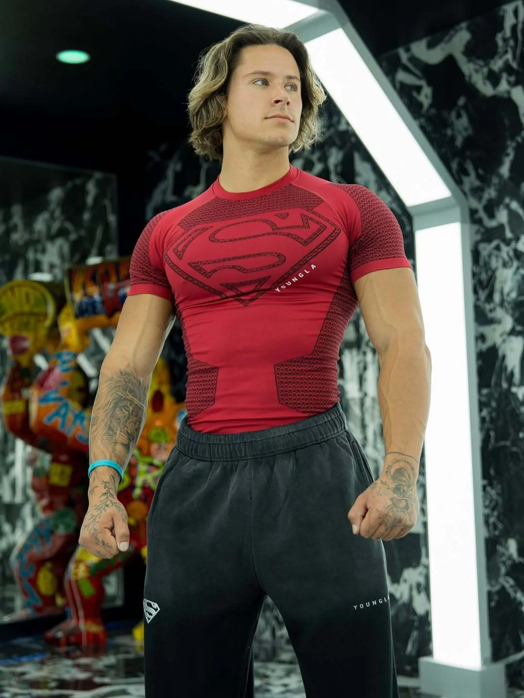 YOUNGAL Fitness Sports Quick-drying Breathable Tight T-shirts - Image 16