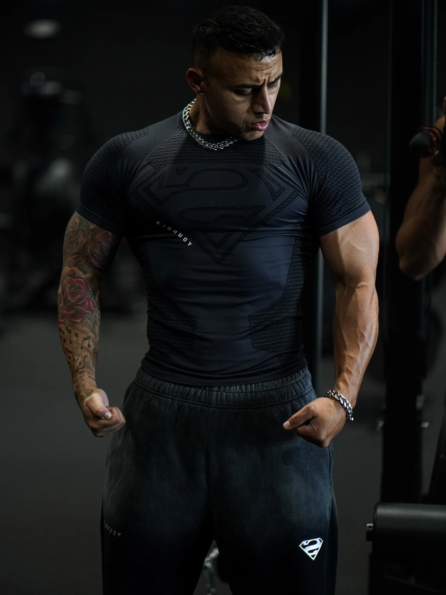 YOUNGAL Fitness Sports Quick-drying Breathable Tight T-shirts - Image 4