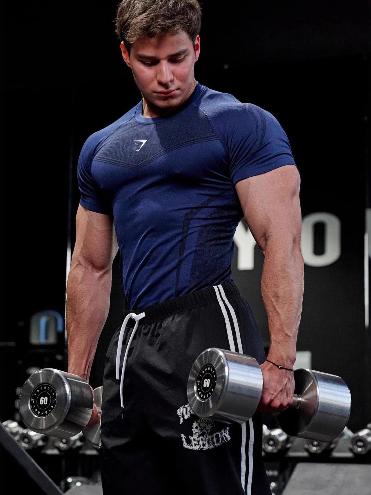 GYMSHARK Tight Fitness Quick-drying T-shirts - Image 2