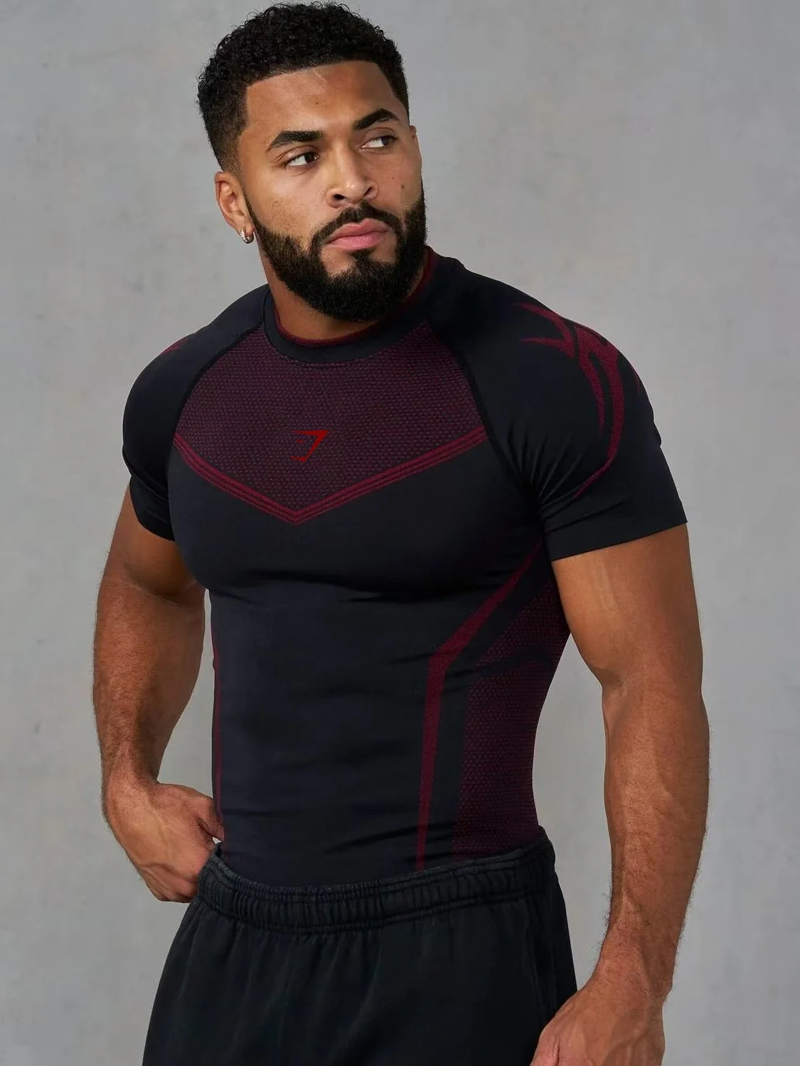 GYMSHARK Tight Fitness Quick-drying T-shirts - Image 9