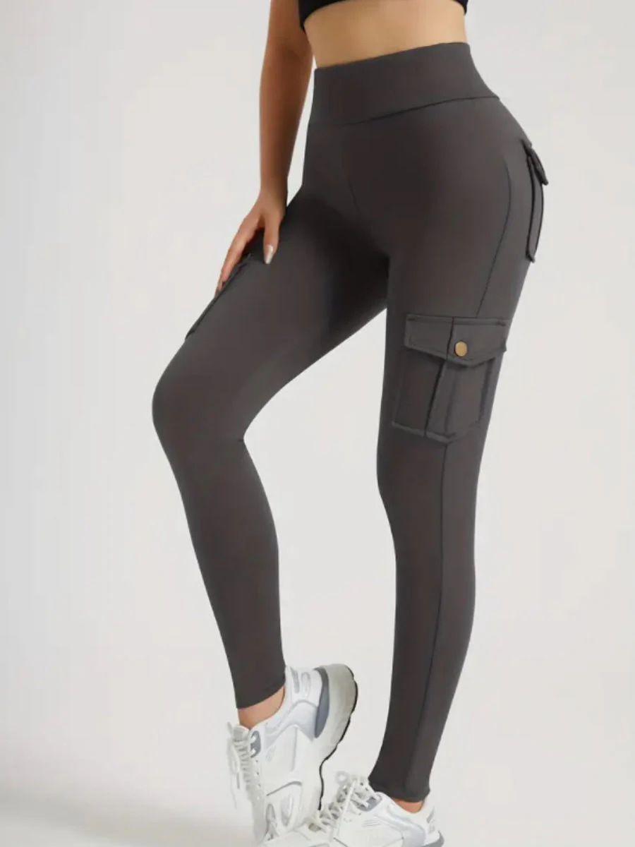 Pocket Elastic Tight-fitting Sexy Sports Pants, High-waisted And Quick-drying Pants - Image 3