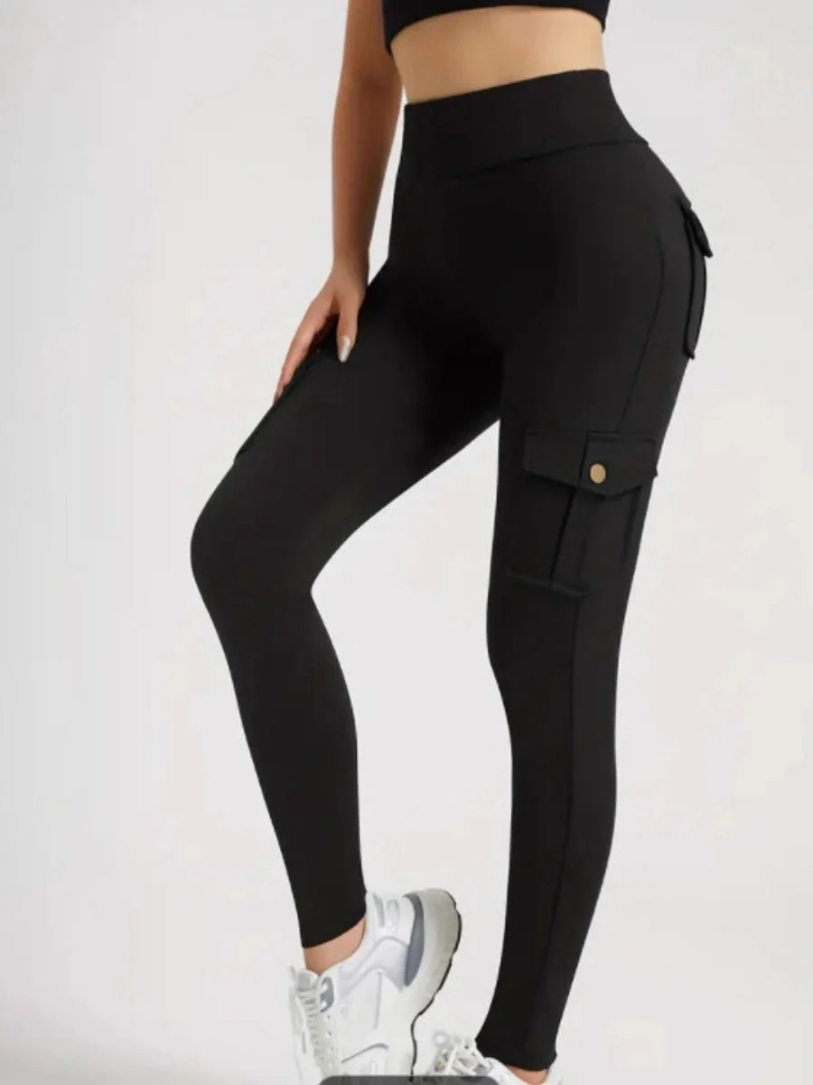 Pocket Elastic Tight-fitting Sexy Sports Pants, High-waisted And Quick-drying Pants - Image 7