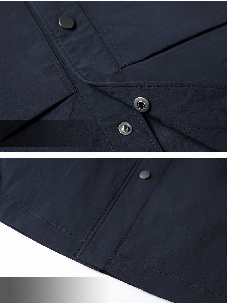 Business 4-Way Stretch Wrinkle-Free Notch-Lapel Lightweight Jacket - Image 6