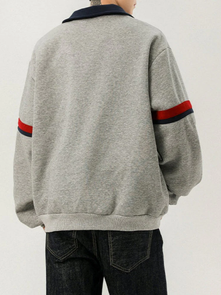 Color-Block Stripe Sport Polo - Image 3