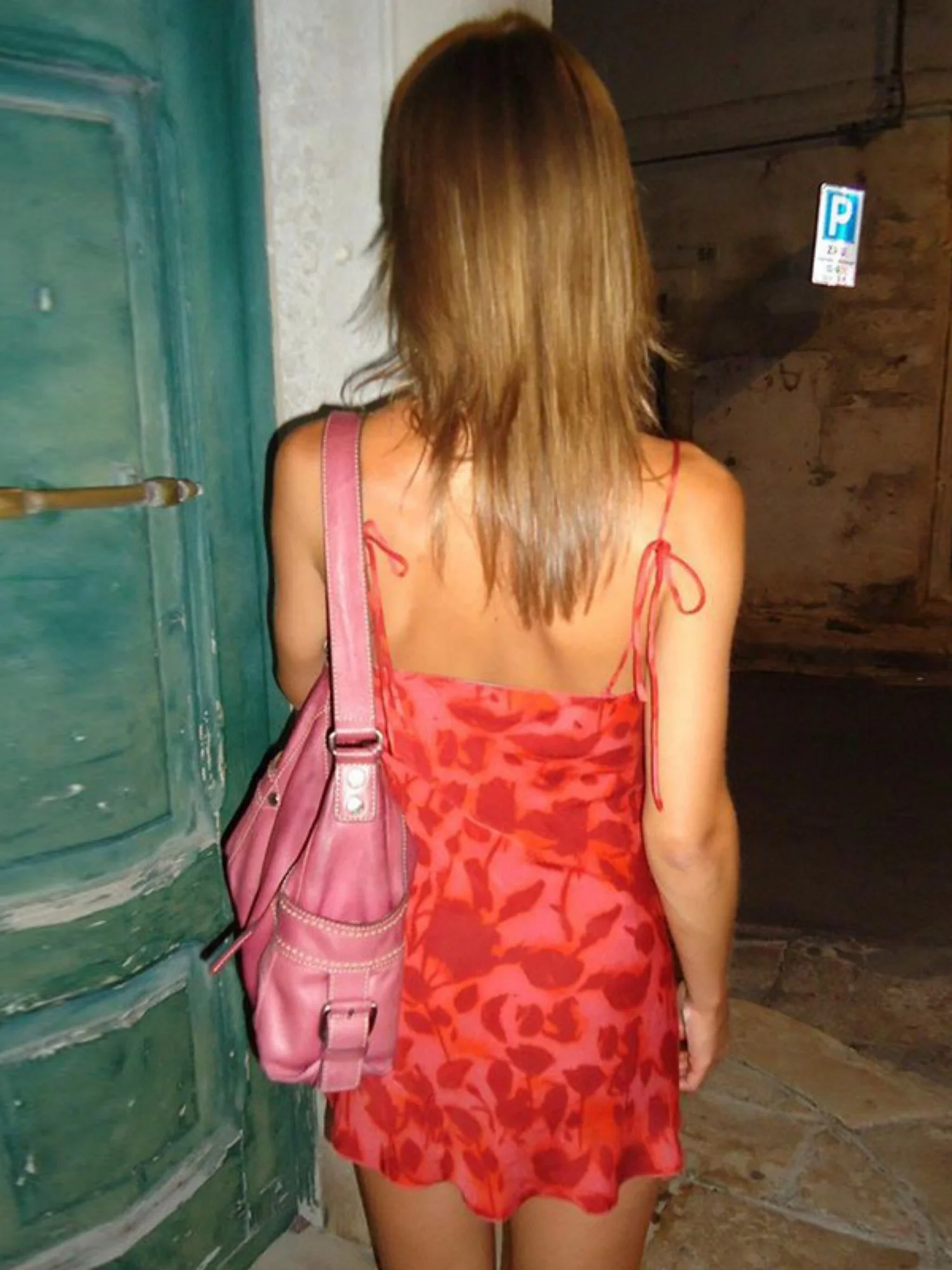Printed Waist-cinching V-neck Camisole Mini&Short Dresses - Image 3