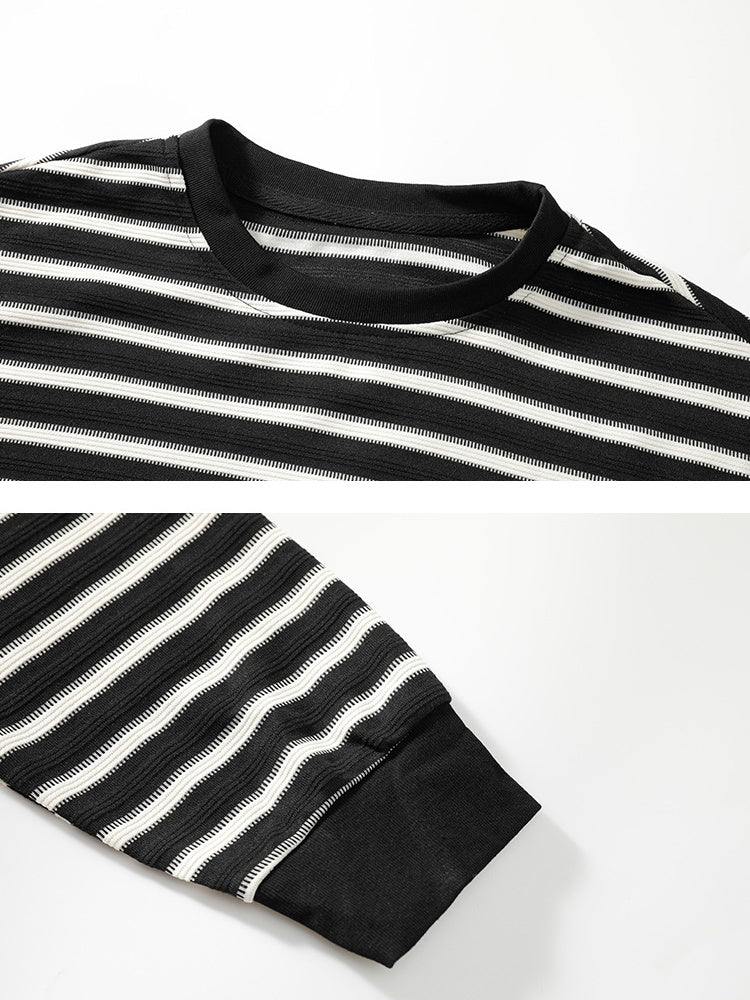 Striped Relaxed-Fit Long-Sleeve Tee - Image 5