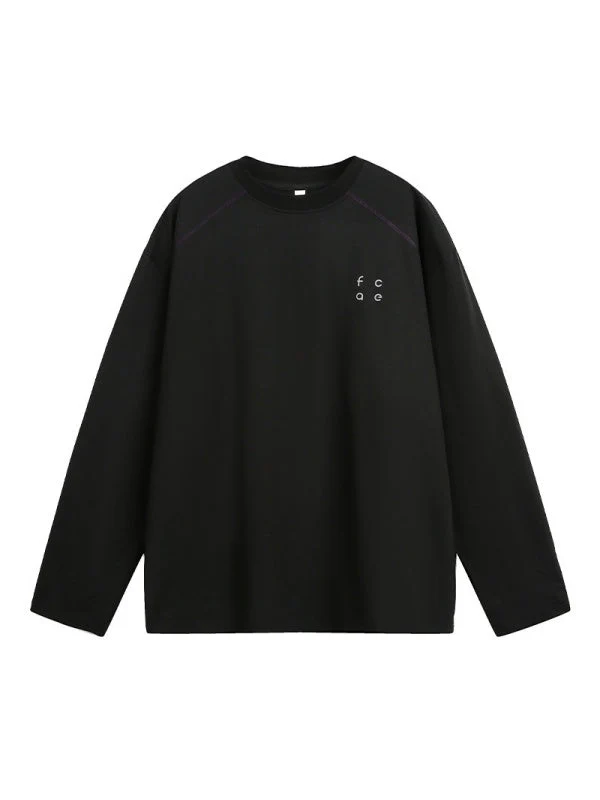 UV-Protection Color-Block Top-Stitched Long-Sleeve Tee - Image 10