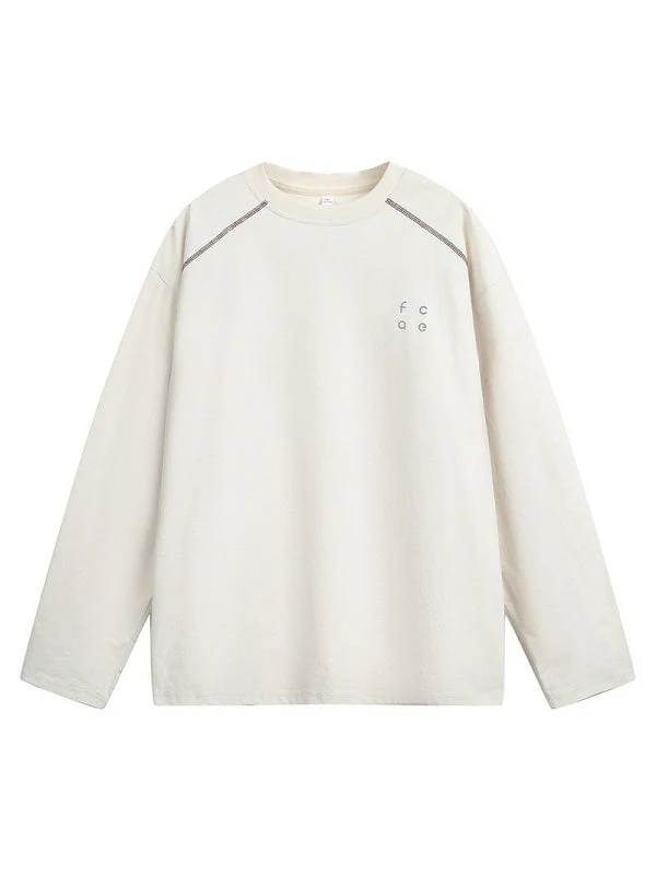 UV-Protection Color-Block Top-Stitched Long-Sleeve Tee - Image 3