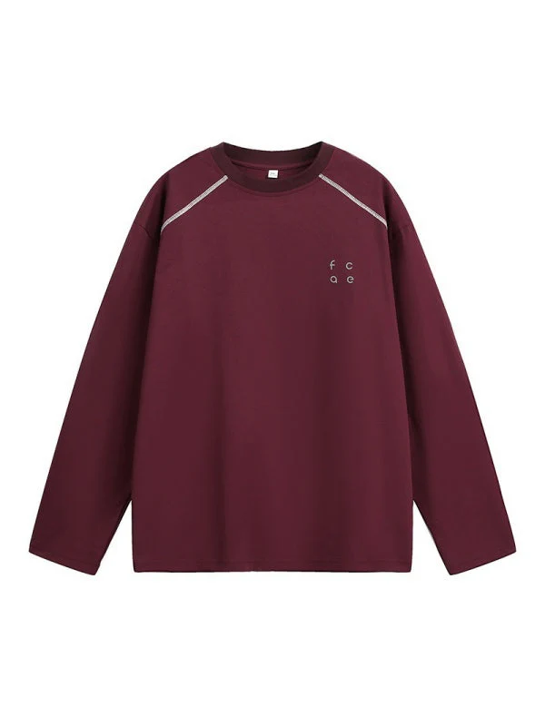 UV-Protection Color-Block Top-Stitched Long-Sleeve Tee - Image 6