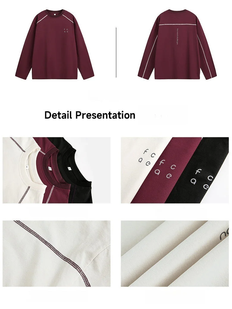 UV-Protection Color-Block Top-Stitched Long-Sleeve Tee - Image 7