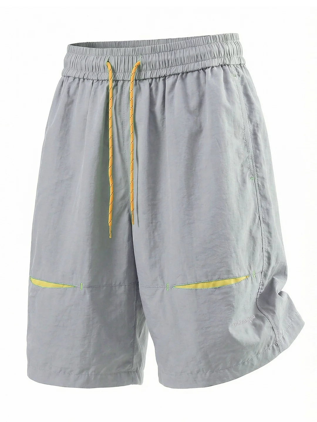 Embroidery Water-repellent Sports Breathable Color-blocked Five Points Shorts - Image 8