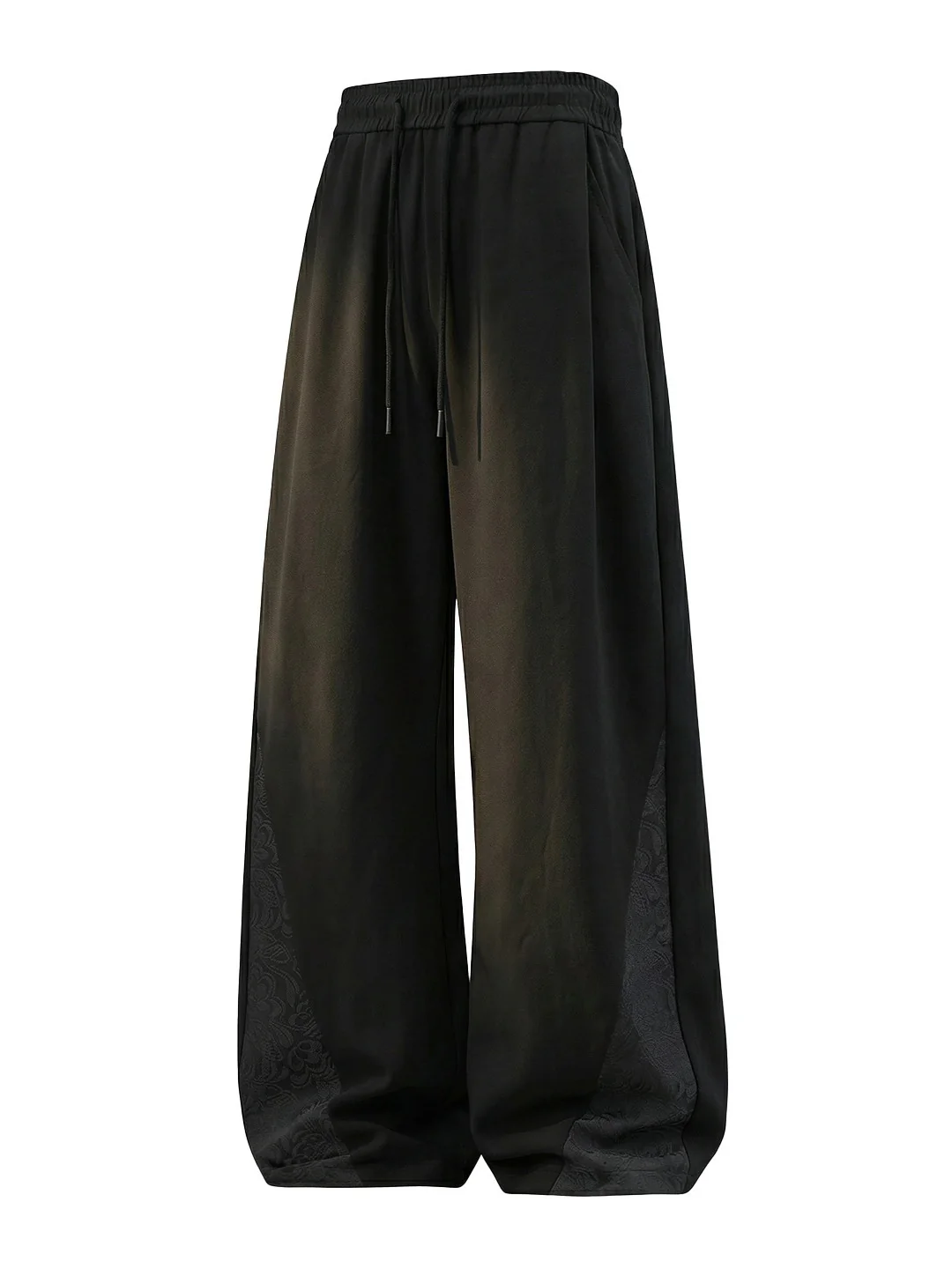 New Chinese Style Dark Pattern Jacquard Patchwork Pants - Image 5