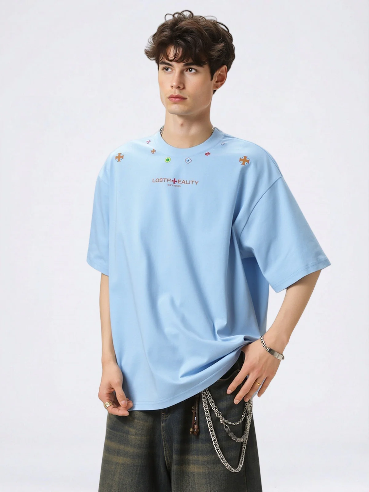 Ethnic Style Color Printed T-shirts