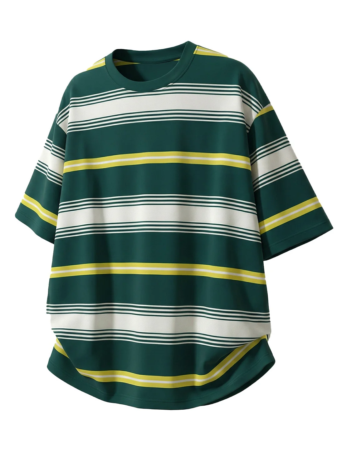Color-blocked Stripes Loose-fit T-shirts - Image 10