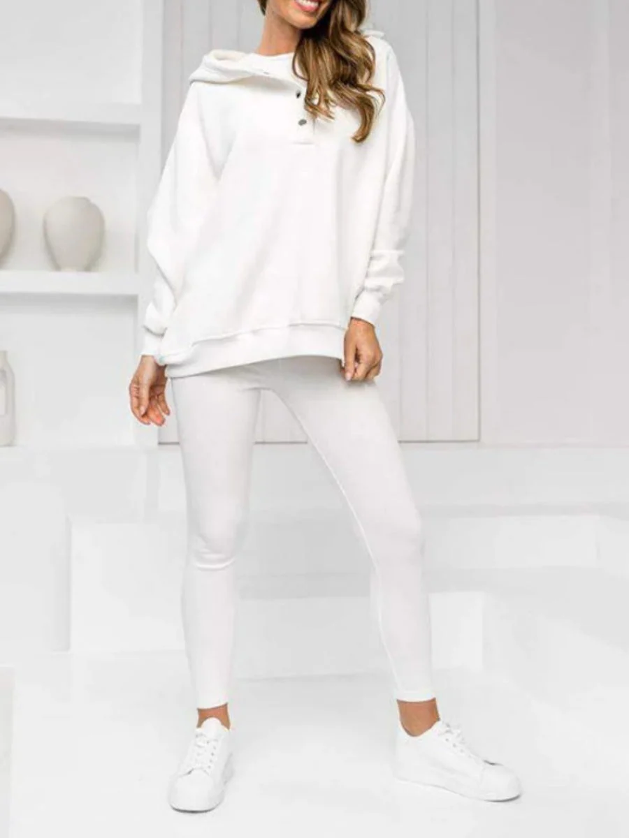 Sporty Casual Hoodie Sweatshirt, Ribbed Slim Fit Vest And Pants Three-piece Set - Image 29