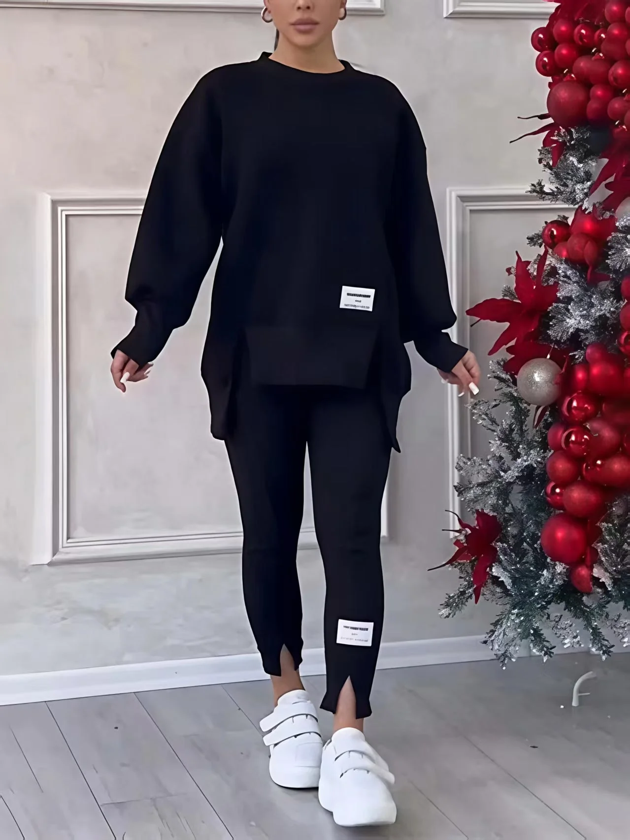 Sweatshirts Pants Sports Leisure 2-piece Sets - Image 2
