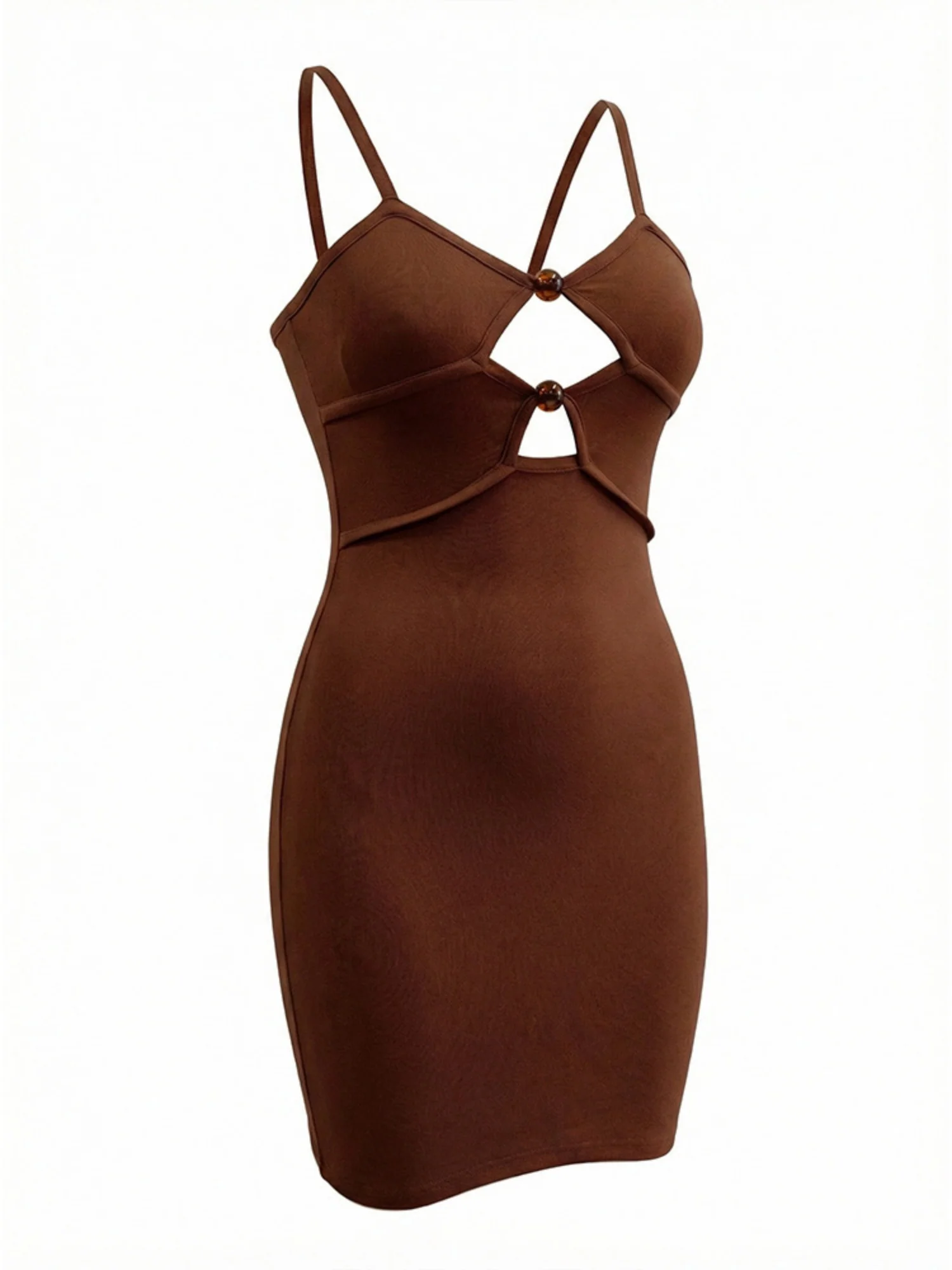 Hollow Out Slim Fit Hip Body Spaghetti Strap Backless Mini&Short Dresses - Image 4