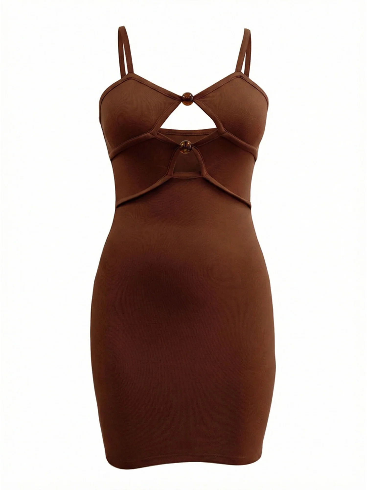 Hollow Out Slim Fit Hip Body Spaghetti Strap Backless Mini&Short Dresses - Image 5