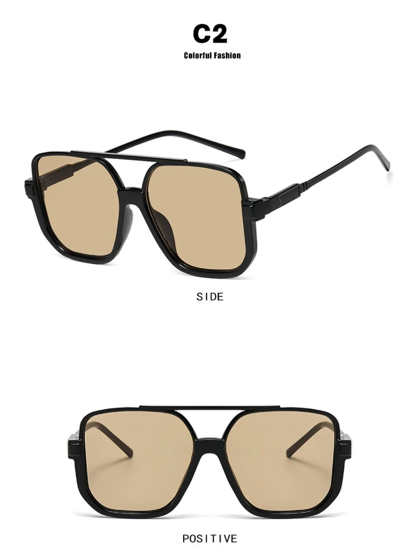 Square Fashion Sunglasses - Image 7