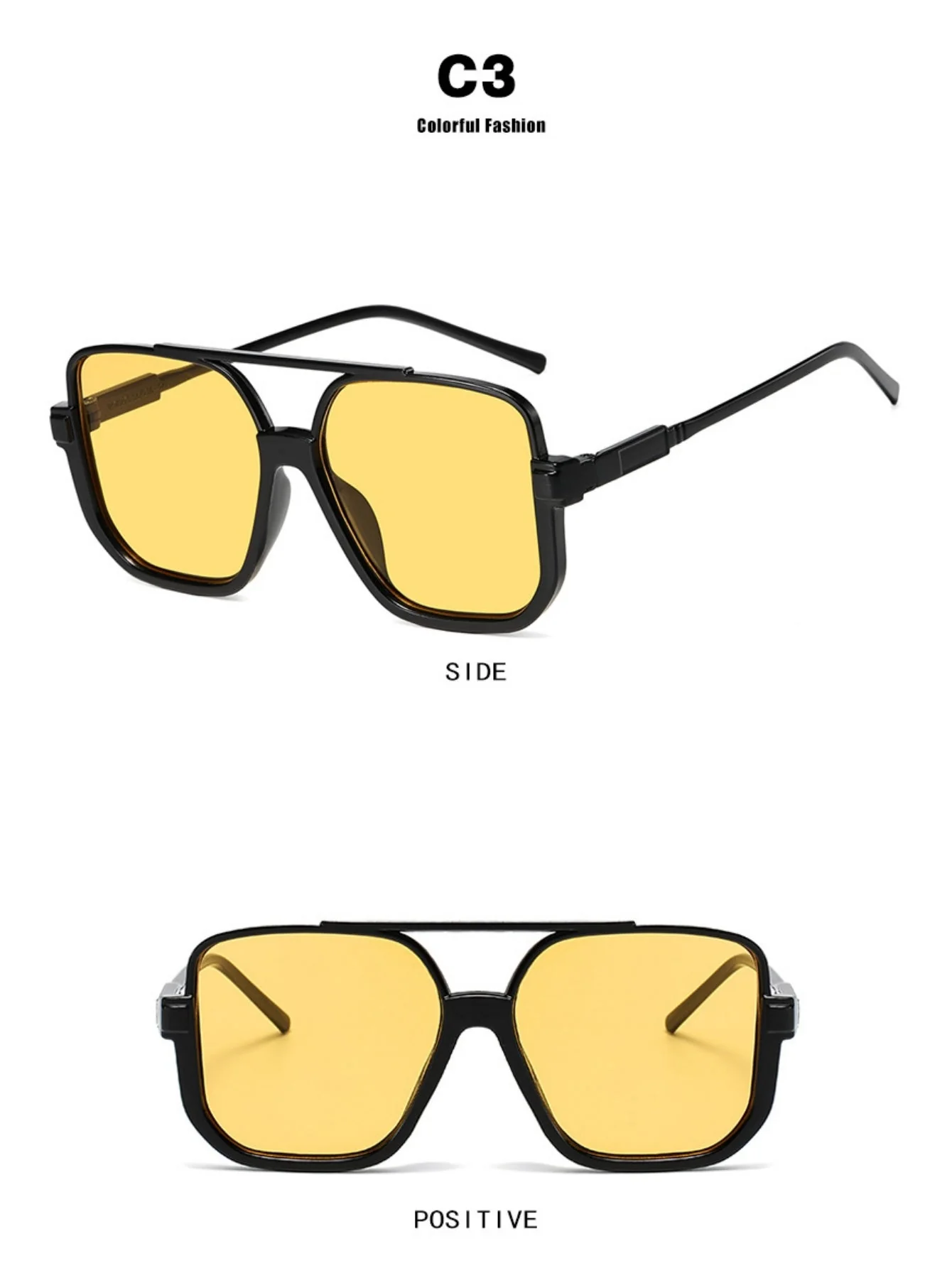 Square Fashion Sunglasses - Image 9
