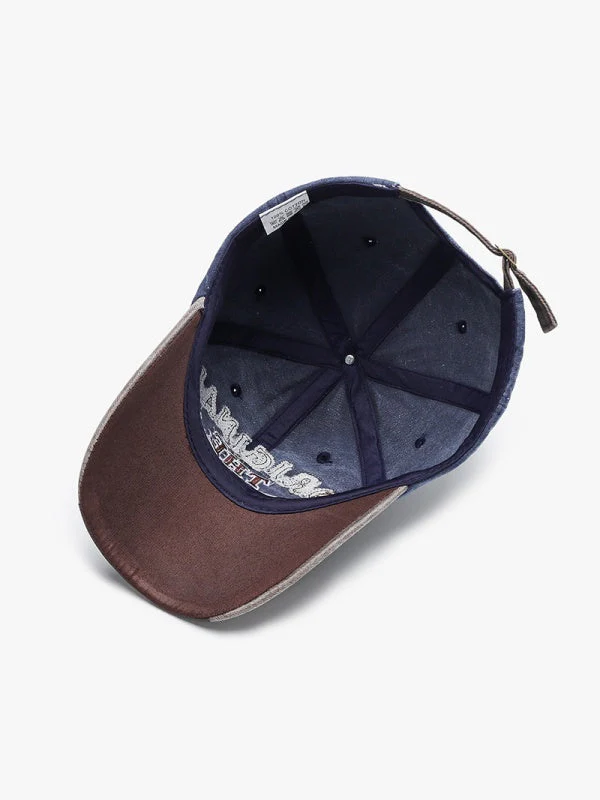 Distressed Embroidery Letter Baseball Caps - Image 3