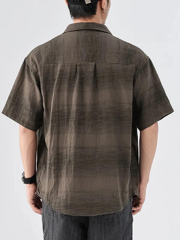 Retro Gradient Flax Shirts - Image 3