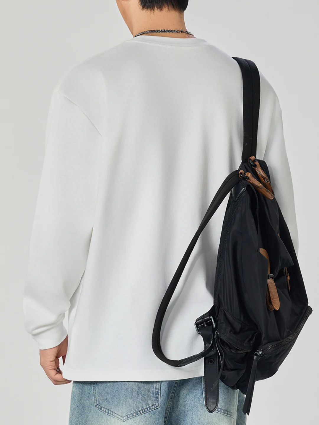 Crew Neck Loose-fit Sweatshirts&Hoodies - Image 2