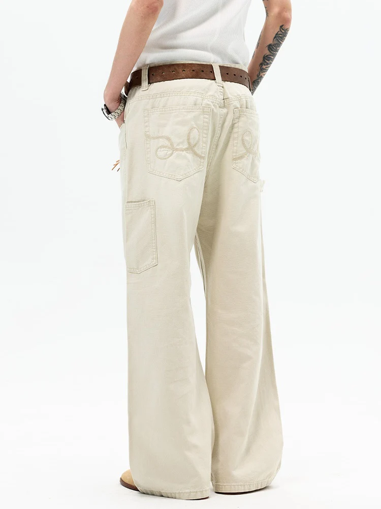 Retro Washed Loose-fit Straight-fit Cleanfit Jeans - Image 3