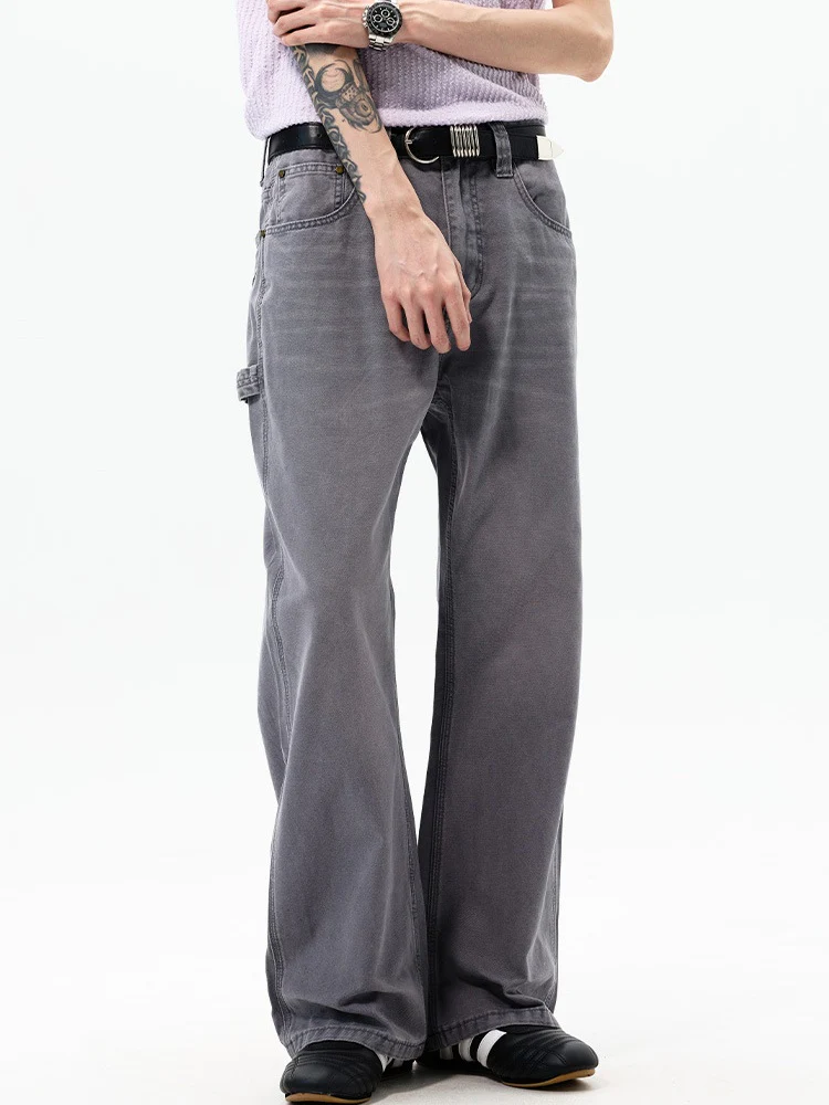 Retro Washed Loose-fit Straight-fit Cleanfit Jeans - Image 6
